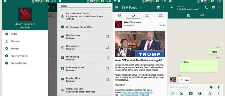 BBM Mod WhatsApp: canvieu l'aspecte de BBM Android perquè sigui com WhatsApp
